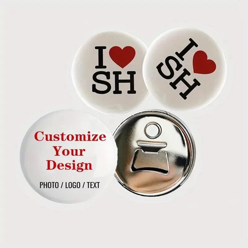 58MM (100pcs) Blank Badge Button Bottle Opener – Magnetic Tinplate