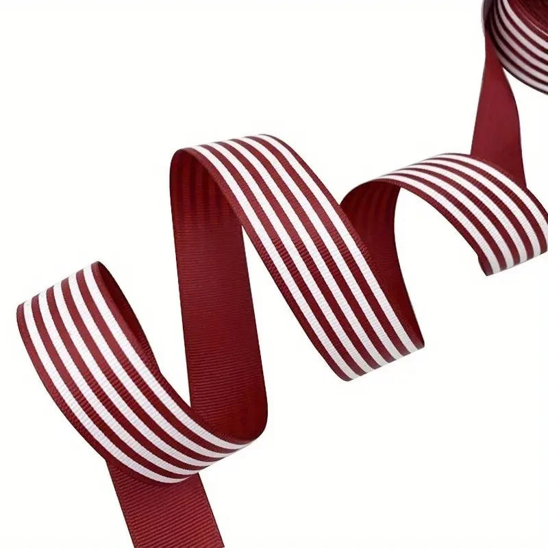 25mm | 5 yards Wide Stripe Ribbon Fresh Flower Gift Box Packaging Polyester Durable Ribbon