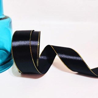 4cm double gold edge ribbon - satin ribbon, decorative ribbon, gift packaging, Ribbons