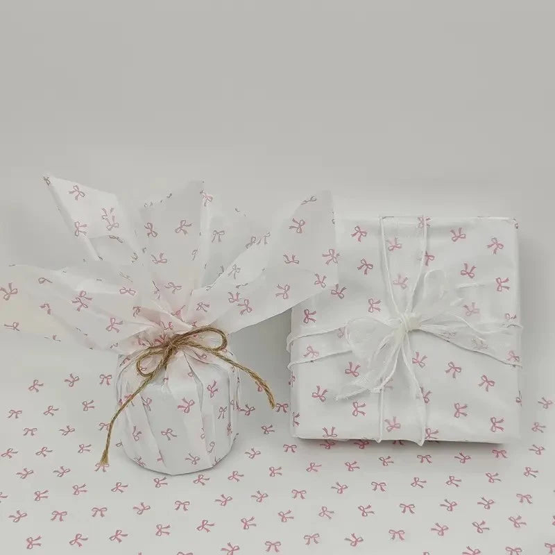 Snow Pear Paper Bouquet Wrapping-BOW And ROSE Paper Handmade DIY Gift Wrapping Decorations