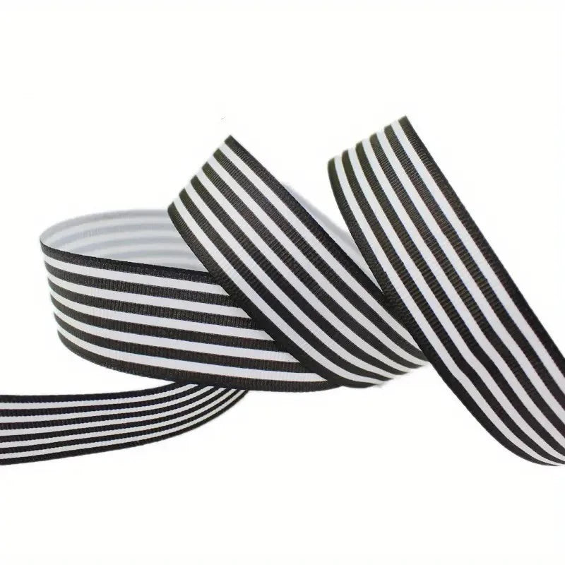 25mm | 5 yards Wide Stripe Ribbon Fresh Flower Gift Box Packaging Polyester Durable Ribbon