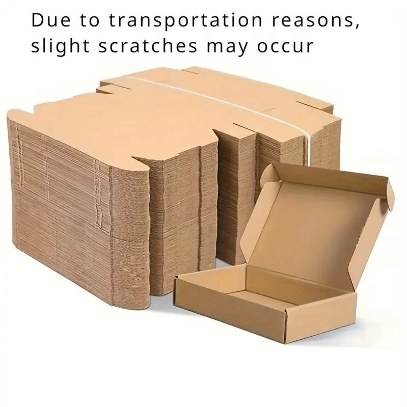 50pcs TX (13x8x2.5 cm) Brown Corrugated Cardboard Mailers Box packaging Kraft Lowest Price