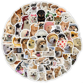 100pcs Cute Cat & Dog Stickers - Series Realistic Animal Decor for Water Bottles,Laptops,Phones ect