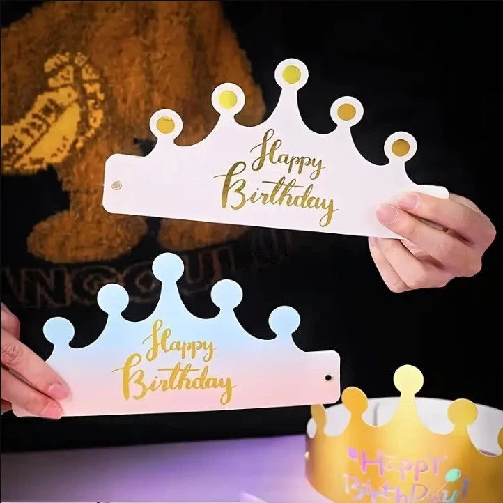 1pc Folding Birthday Hat – Happy Birthday Cake Party Hat Cap – Fun Party Decoration