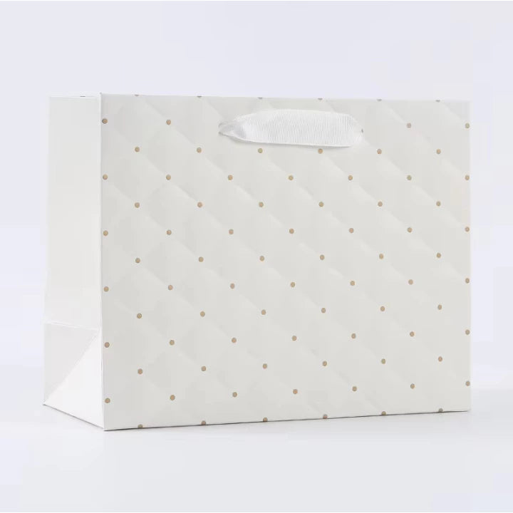 Emboss Dotted Pattern Paper Bag Shopping Gift Paper Bags with Handles5pcs | Emboss Dotted Pattern Paper Bag Shopping Gift Paper Bags with Handles
