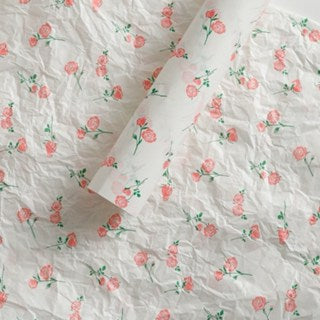 Snow Pear Paper Bouquet Wrapping-BOW And ROSE Paper Handmade DIY Gift Wrapping Decorations