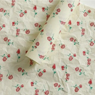 Snow Pear Paper Bouquet Wrapping-BOW And ROSE Paper Handmade DIY Gift Wrapping Decorations