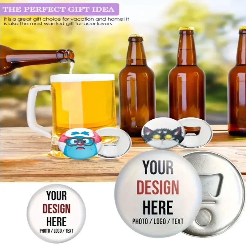58MM (100pcs) Blank Badge Button Bottle Opener – Magnetic Tinplate