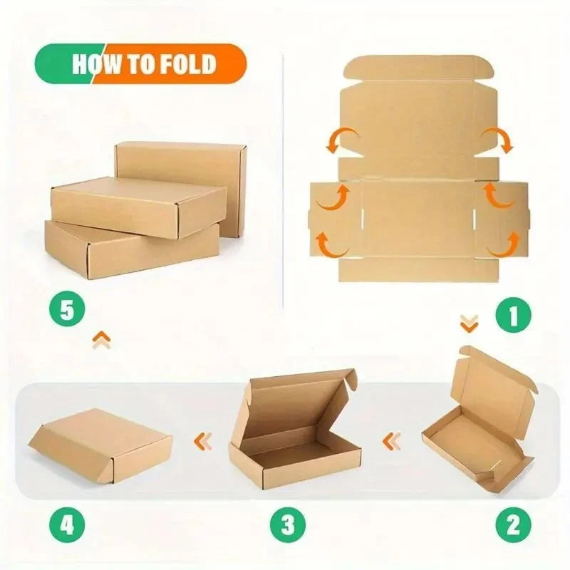 50pcs TX (13x8x2.5 cm) Brown Corrugated Cardboard Mailers Box packaging Kraft Lowest Price