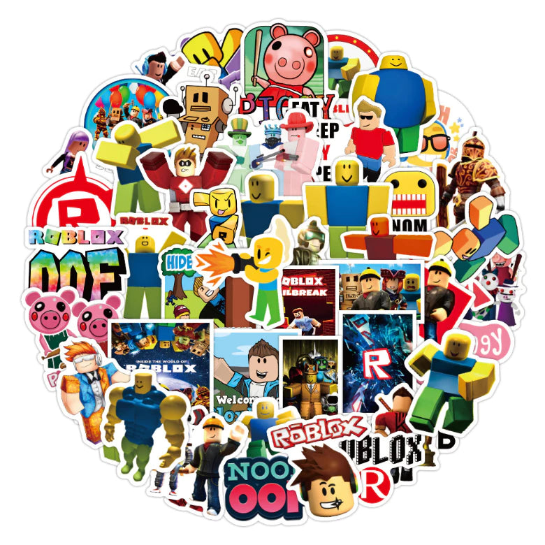 Roblox Graffiti 50-100pcs stickers - waterproof notebook skateboard refrigerator wave sticker source