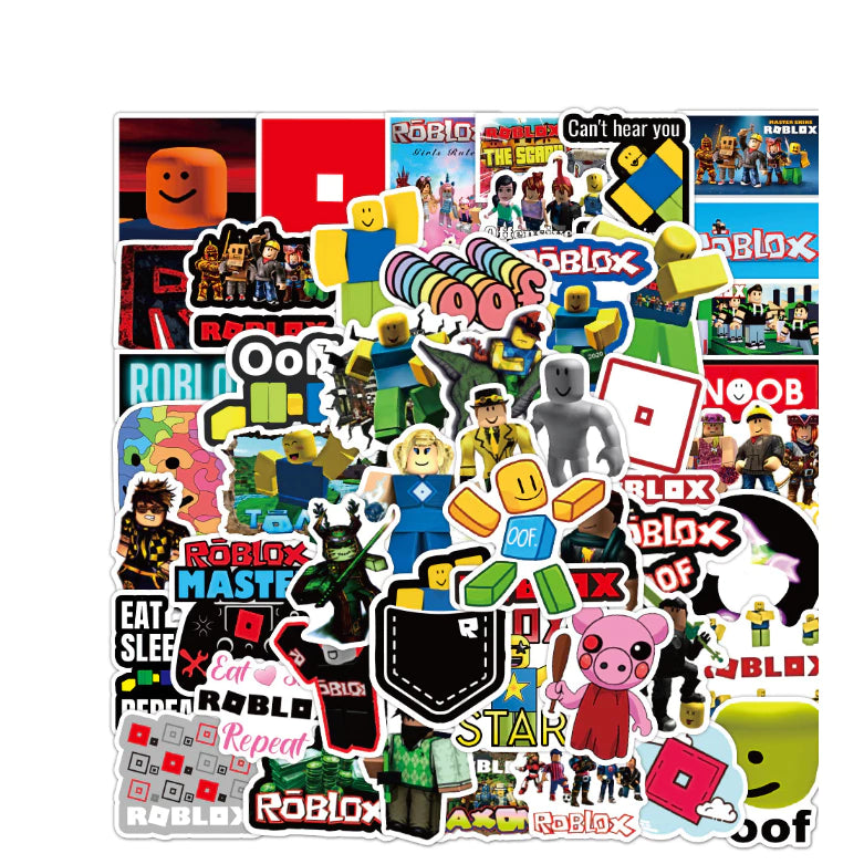Roblox Graffiti 50-100pcs stickers - waterproof notebook skateboard refrigerator wave sticker source