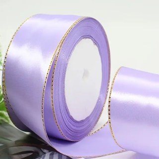 4cm double gold edge ribbon - satin ribbon, decorative ribbon, gift packaging, Ribbons