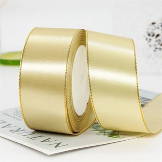 4cm double gold edge ribbon - satin ribbon, decorative ribbon, gift packaging, Ribbons