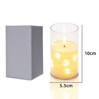 Copper Wire Flameless Candles With Embedded Star Strings, LED candles, Romantic Atmltwosphere Decor.