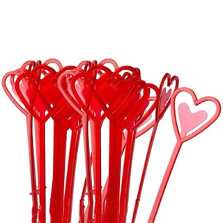 80pcs Plastic Heart Shape Card Holders for Floral Arrangements, Household Item, Wedding Decorations