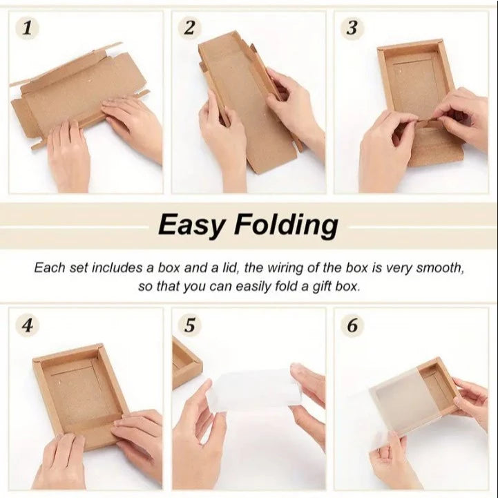 PVC Transparent Window CLEAR drawer box gift box product packaging Durable Storage