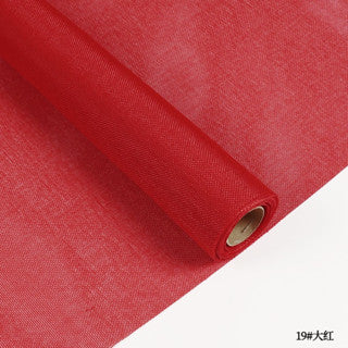 (48cmx5yards) Flower colored linen roll retro floral diy material flower packaging