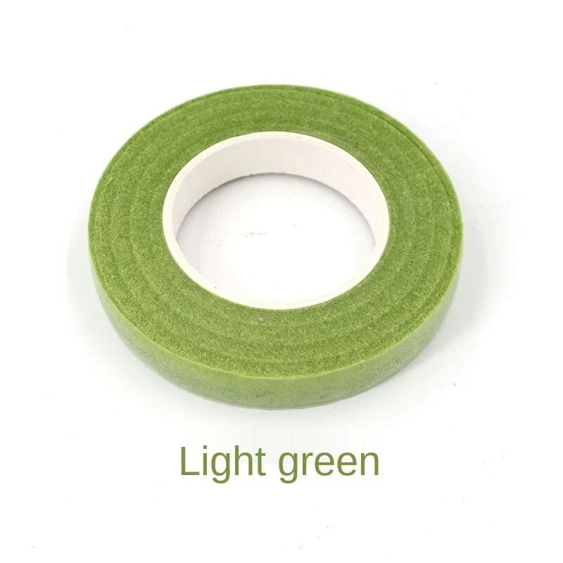 30yards/1 Roll Floral Tape Florist Elastic Tape Self Adhesive Green Paper Type tape
