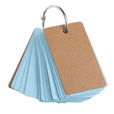 100 Pages Iron Ring Notepad Word Study Card Portable Memo Pad