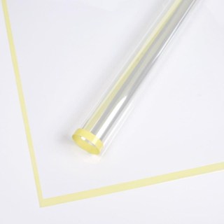 20pcs Clear Colored edge flower wrapping paper cellophane transparent Waterproof bouquet