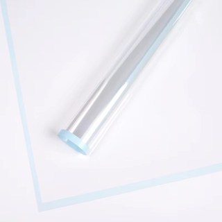 20pcs Clear Colored edge flower wrapping paper cellophane transparent Waterproof bouquet