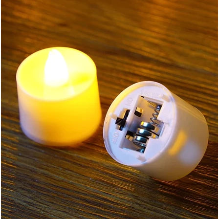 1pc LED Flameless Candle Lamp Tea Lamp Family Wedding Birthday Decoration Candlelight