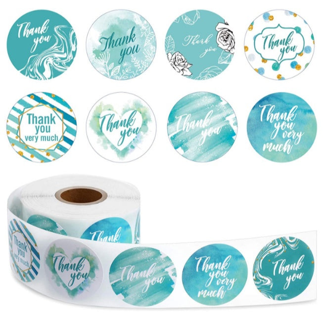 500 sheets | More Designs Stickers | self-adhesive label sealing packaging label | 2.5 cm / 1 inch