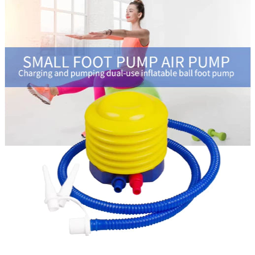 Balloon Air Pump Inflator Plastic DIY Hand Held Foot Pump Random Color