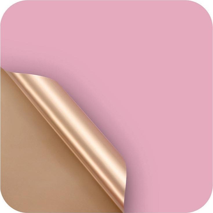 20Pcs | Two Tone GOLD color flower wrapping paper