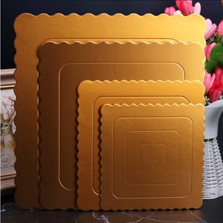 5pcs High Quality Cake Board 2mm Thick Round Square Gold White Cake Board