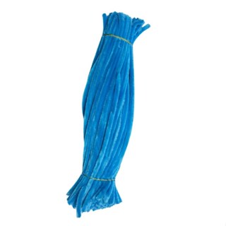 | 100PCS 8mm Fuzzy Wire Colored Chenille Wires Fluffy Sticks Stems Twist Tie for Kids