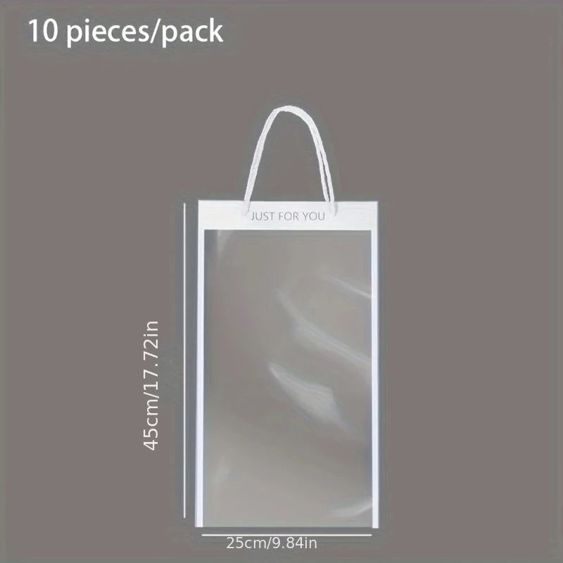 Clear Purse Handbag Bouquet - For Valentine's Gift Transparent Handbag Bouquet for Her
