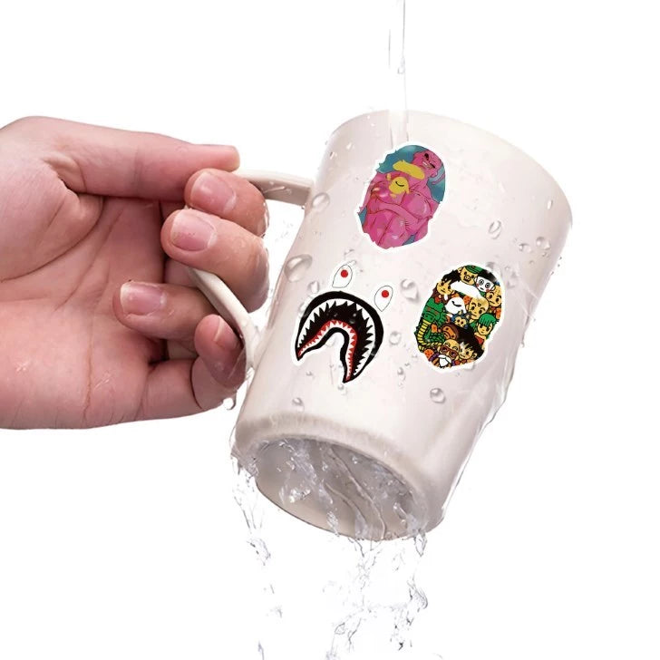 50pcs Ape Head graffiti stickers - diy motorcycle refrigerator notebook waterproof sticker