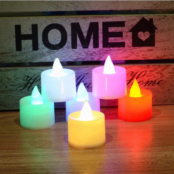 1pc LED Flameless Candle Lamp Tea Lamp Family Wedding Birthday Decoration Candlelight