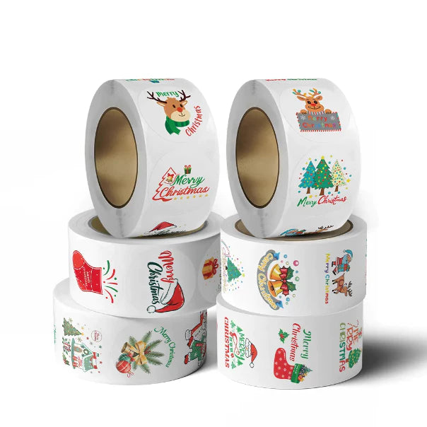 500pcs Christmas holiday stickers exquisite small gifts decorative customized sticker