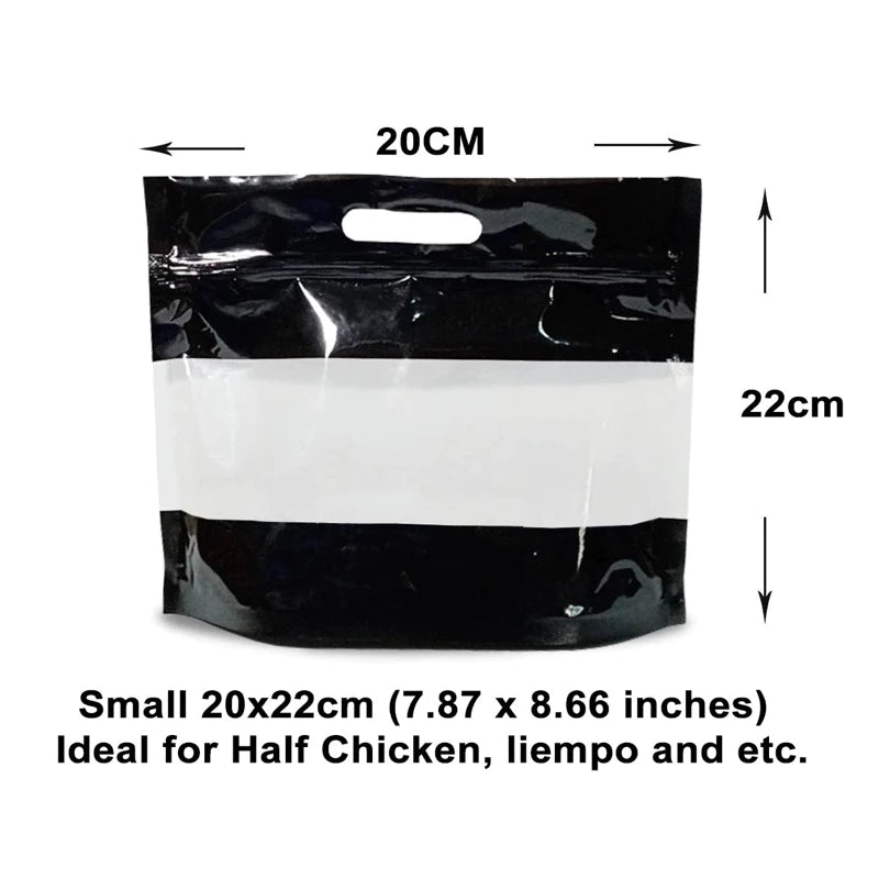 50pcs Chicken Plastic Bag Packaging Ziplock for Lechon Belly Binzap Fruits Liempo Box