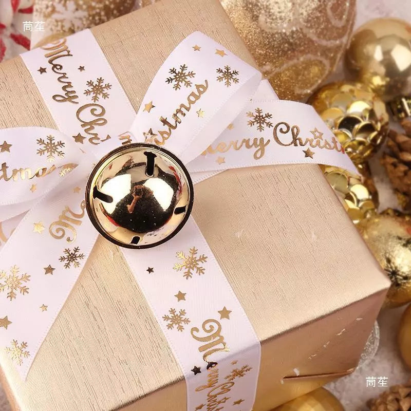 25yards 2.5cm decoration Christmas ribbon gift box gift packaging ribbon cake baking bow