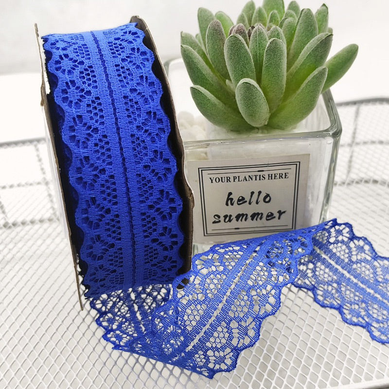 3cm (25Yards) Roll lace ribbon DIY made lace streamer bow edging gift ribbon
