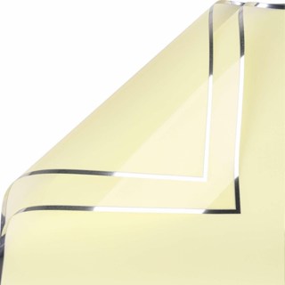 20pcs Silver Edge Waterproof Floral Wrapping Paper Sheets Frosted Bouquet Packaging Paper
