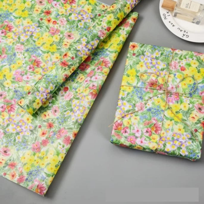 10pcs Spring FLOWER series Sydney paper flower bouquet wrapping paper printed tissue paper