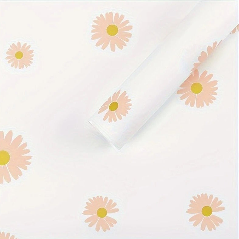 20pcs | Daisy Bouquet Wrapping Paper – Fresh as You Floral Design Perfect for fresh bouquets, gift