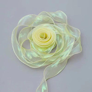 Fantasy fish tail yarn pleated yarn Ribbon With Wavy Edge Wrap Flower Gift Decoration