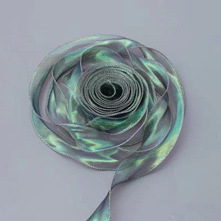 Fantasy fish tail yarn pleated yarn Ribbon With Wavy Edge Wrap Flower Gift Decoration