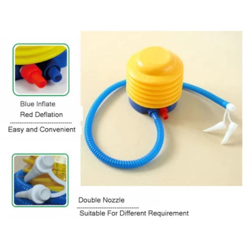 Balloon Air Pump Inflator Plastic DIY Hand Held Foot Pump Random Color