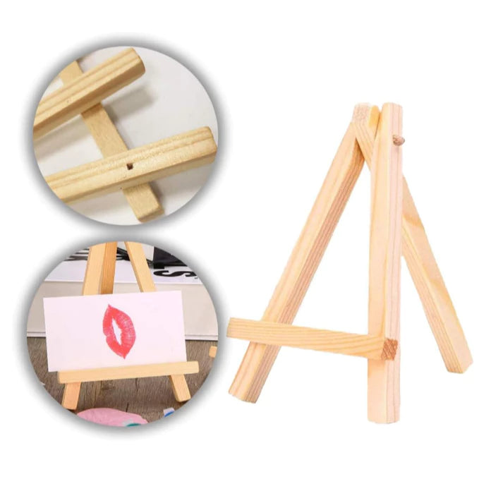 Mini Wood Display Easel Artist Small Wooden Easel Stand Art Craft Painting Triangle