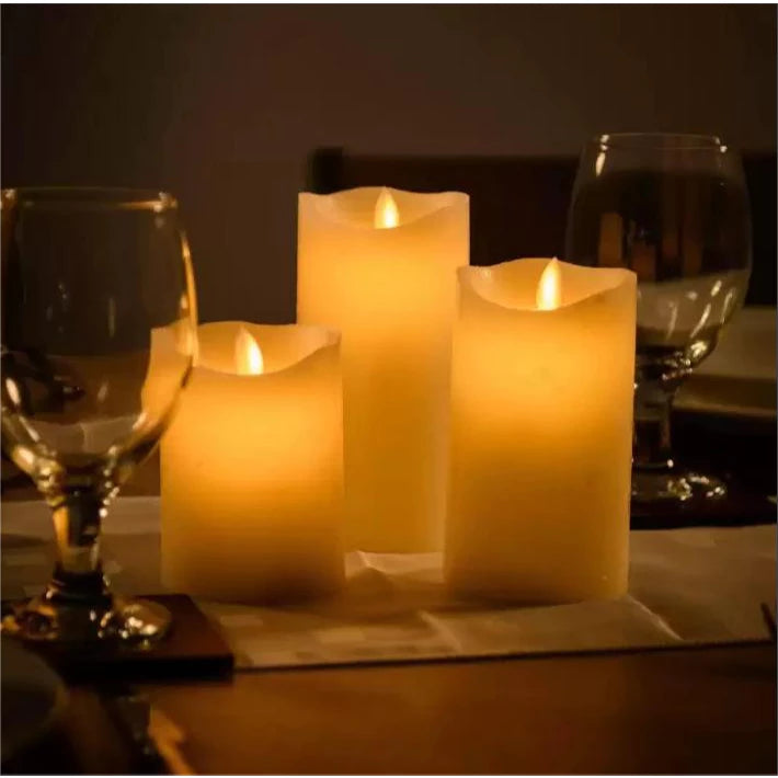 LED Swinging Candle Flameless Candle Warm Light With Battery electronic candle glossy
