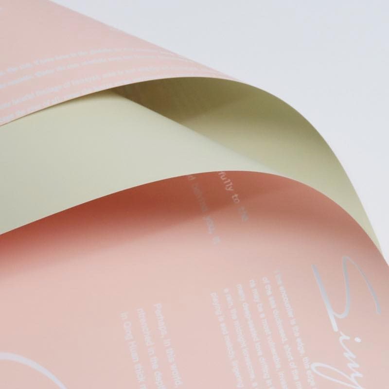 20pcs | Two-color English Letter Flower packaging Korean style wrapping paper