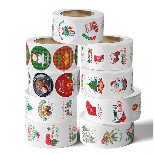 500pcs Christmas holiday stickers exquisite small gifts decorative customized sticker