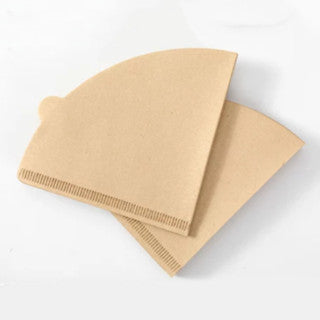 40PCS/100PCS Fan Coffee Paper Filters Hand-Poured Drip White Paper Filter New Coffee Filter