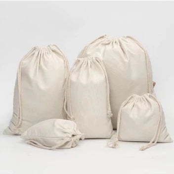 Canvas Drawstring Pouch/ Katsa Dustproof Bag/ Jewelry Storage Organizer